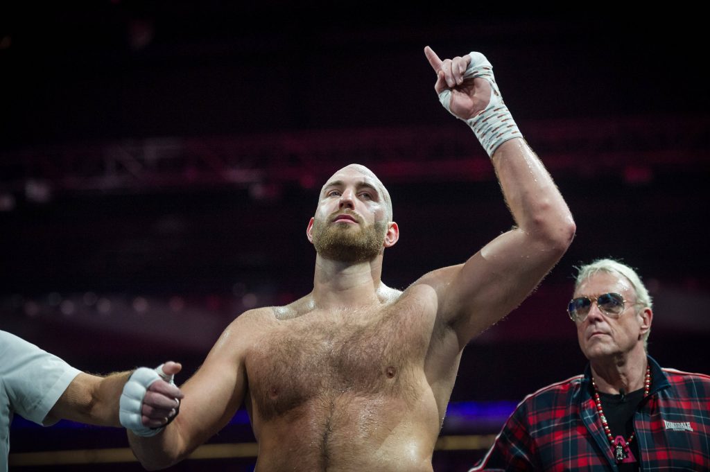 Schwergewicht Daniel „Triple D“ Dietz bezwang Felix Langberg in Karlsruhe klar nach Punkten. (Foto: IMAGO/Sandy Dinkelacker)