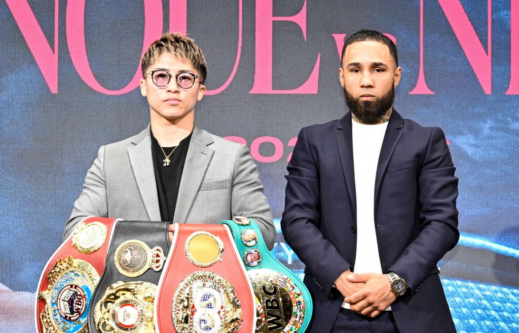 Die Protagonisten des Mega-Boxevents in Tokio am 6. Mai: Naoya Inoue (l.), Titelträger des WBC, der IBF, der WBA und der WBO im Superbantamgewicht, und der Herausforderer Luiz Nery. (Foto: IMAGO / AFLOSPORT)